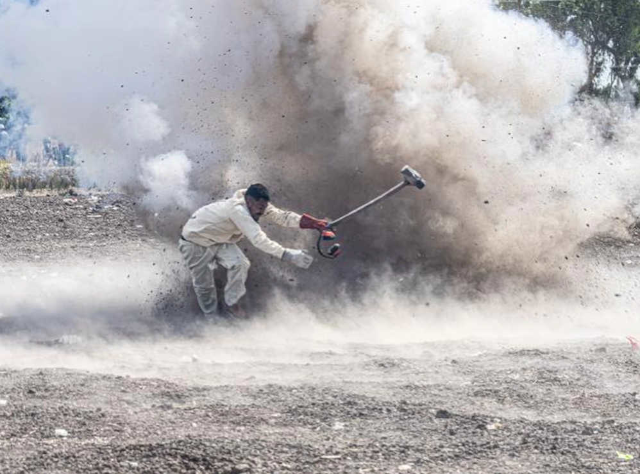 martillo explosivo