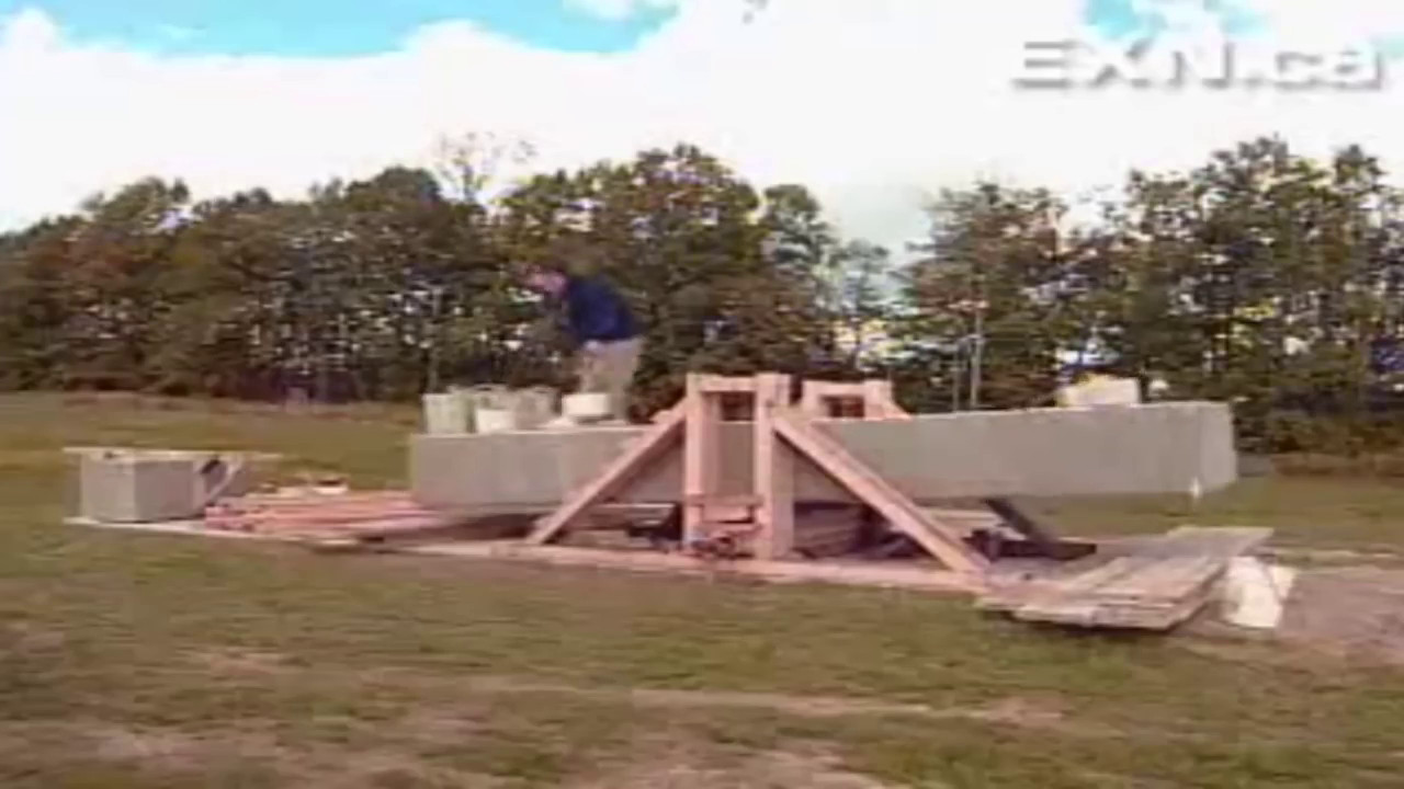 Erect 10 ton blocks by hand