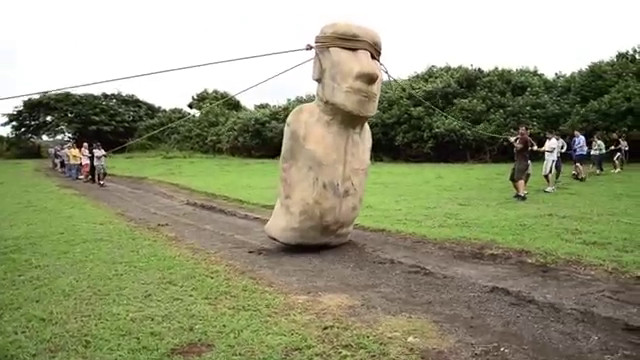easter island maui walked